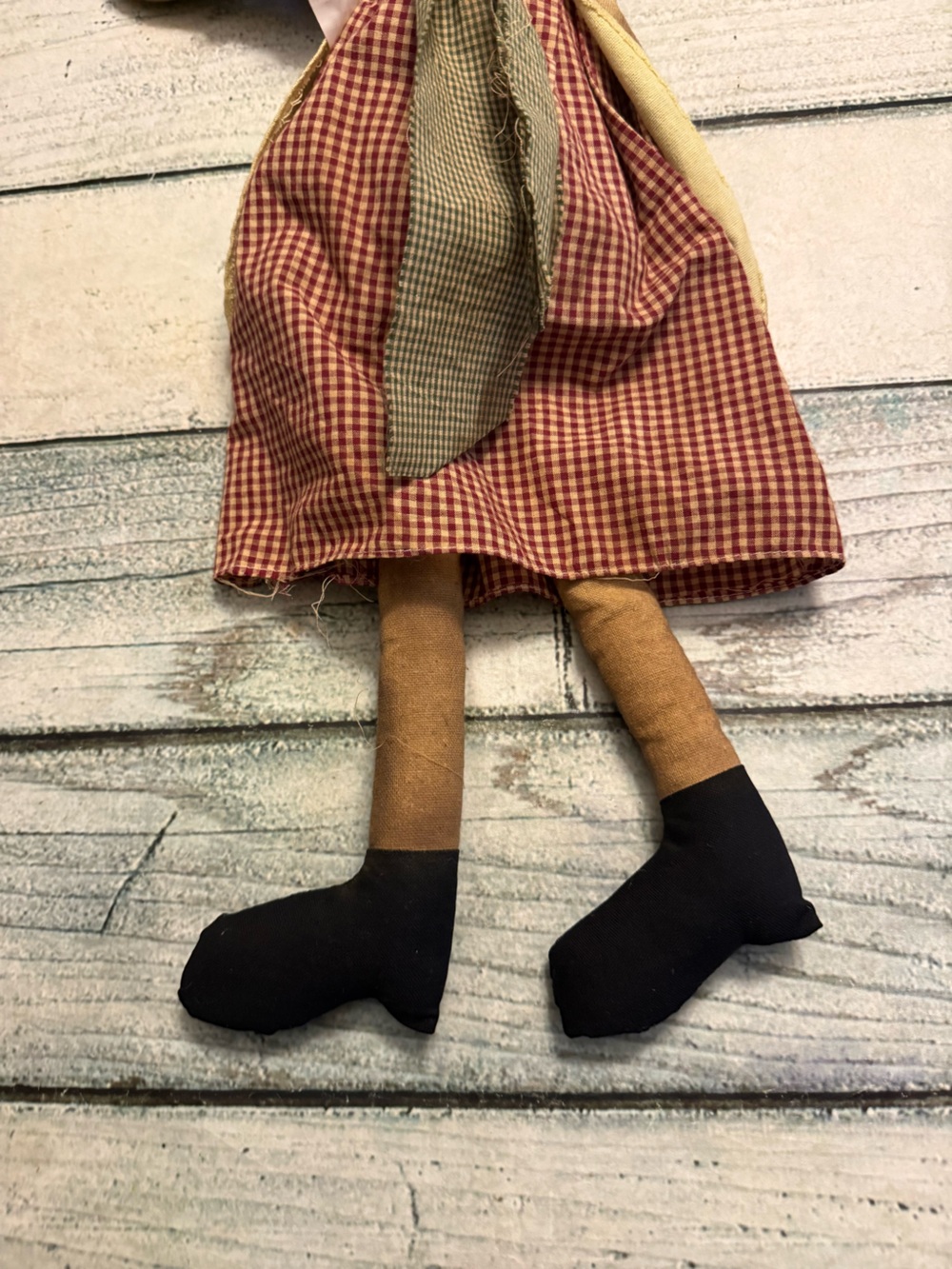 Primitive Raggedy Ann soft plush doll. Home decor/ Collector collection - Picture 7 of 9